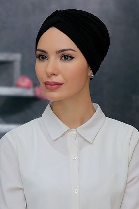 کلاه شنای حجاب مشکی زنانه HÜRREM BONE - کد 215074966