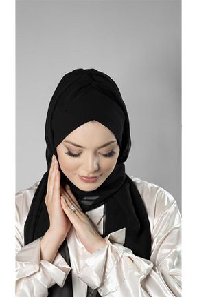 شال مشکی زنانه شیفون HÜRREM BONE - کد 209131507