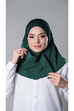 روسری سبز ساده HÜRREM BONE - کد 804562553