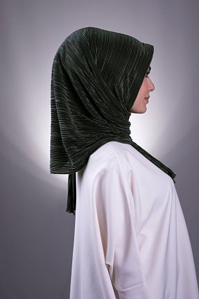 روسری سبز ساده HÜRREM BONE - کد 208558400
