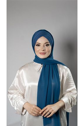 شال آبی زنانه شیفون HÜRREM BONE - کد 772248859