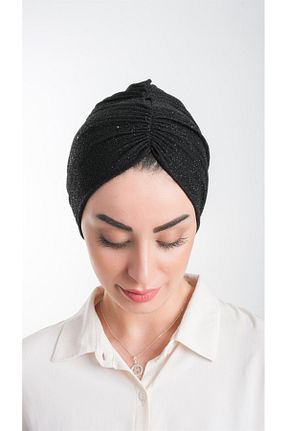 کلاه شنای حجاب مشکی زنانه HÜRREM BONE - کد 347619840