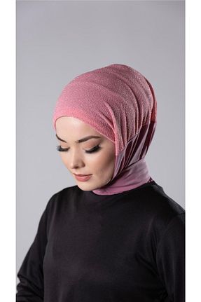 روسری صورتی ساده HÜRREM BONE - کد 804425157