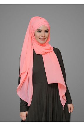 شال صورتی زنانه شیفون HÜRREM BONE - کد 209129283