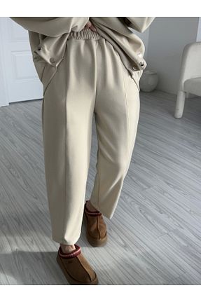ست بالاتنه و پائین تنه بژ زنانه بافتنی KÜBRA SÖYLEMEZ BOUTİQUE - کد 884437741