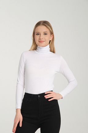 بادی حجاب سفید زنانه ویسکون YCG GİYİM - کد 884419994