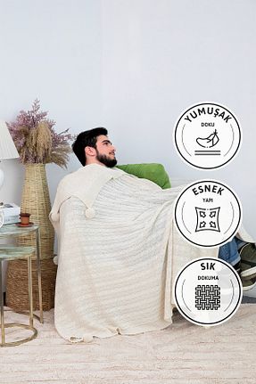 پتو تکنفره بژ اکریلیک FAVORA - کد 647268912