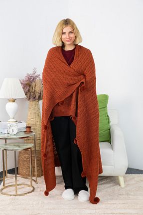 پتو تکنفره نارنجی اکریلیک FAVORA - کد 647268949
