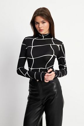بلوز مشکی زنانه ساده Bipantolon - کد 802955958