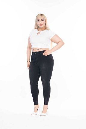 شلوار مشکی زنانه جین ASSO - کد 884453347