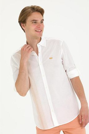 پیراهن قهوه ای مردانه یقه ایستاده U.S. Polo Assn. - کد 735831328