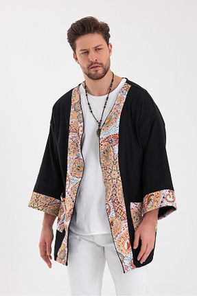 کیمونو و کافتان مشکی مردانه پنبه ای rammers - کد 884494076