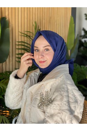 روسری آبی پنبه ای Aker - کد 884501932