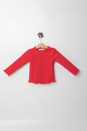 سوئیشرت قرمز بچه گانه ساده Milangel - کد 879464453