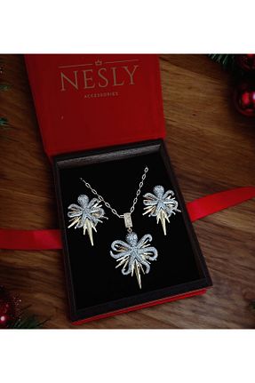 گوشواره استیل (فولاد) طلائی زنانه روکش طلا neslyaccessories - کد 884526808
