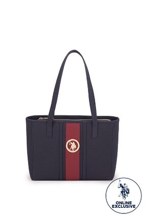 کیف دوشی سرمه ای زنانه چرم مصنوعی U.S. Polo Assn. - کد 49283496