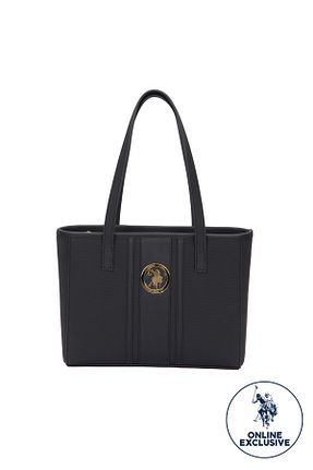 کیف دوشی مشکی زنانه چرم مصنوعی U.S. Polo Assn. - کد 148123013
