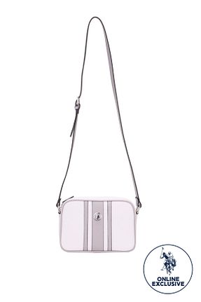 کیف پستچی سفید زنانه چرم مصنوعی U.S. Polo Assn. - کد 865154717