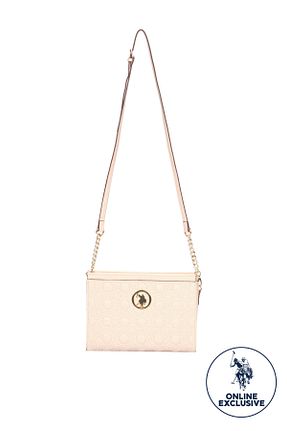 کیف پستچی بژ زنانه U.S. Polo Assn. - کد 648310425