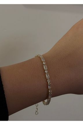 دستبند جواهر طلائی زنانه زیرکن KİLİGİSTANBUL - کد 879243230