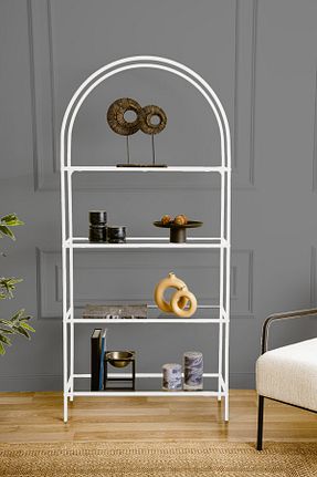 قفسه کتاب سفید 175 سانتی متر DEKOPRATİK - کد 884659313