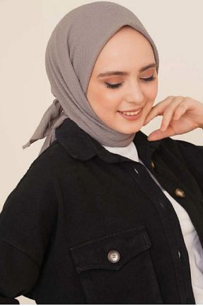 روسری طوسی پلی استر Melodi Scarf - کد 884553919