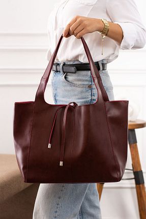 کیف دستی زرشکی زنانه سایز متوسط Lifonbag - کد 884636322