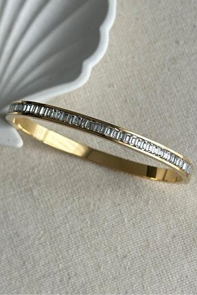 دستبند استیل (فولاد) طلائی زنانه استیل (فولاد) MODA - کد 884639806