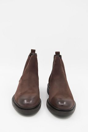 بوت / نیم بوت قهوه ای مردانه چرم خالص Alberto Rossi - کد 884640444