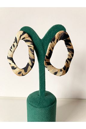 گوشواره جواهر قهوه ای حلقه ISTBIRD ACCESSORIES - کد 884646488
