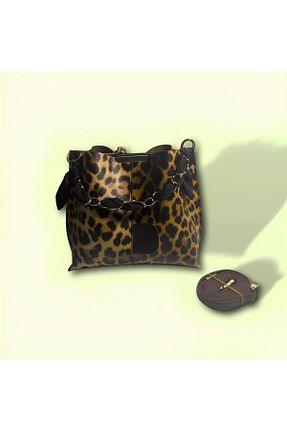 کیف دوشی قهوه ای زنانه چرم مصنوعی YMZBAG - کد 879433790