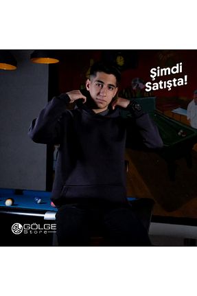 سوئیشرت مشکی زنانه ساده Gölge Store - کد 884651419