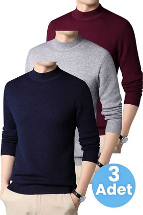 پلیور سرمه ای مردانه ساده Uniquetrenders - کد 884653574