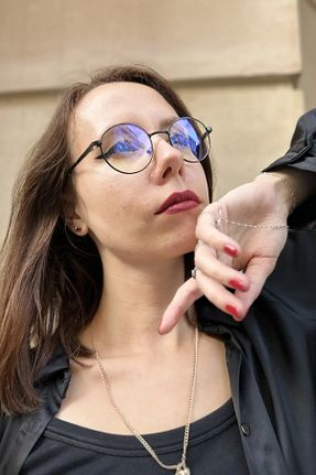 عینک محافظ نور آبی مشکی زنانه 6 Fashion Paradise - کد 884500288