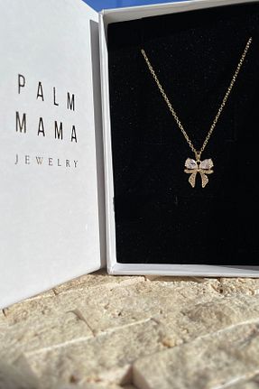 گردنبند استیل ( فولاد ) زرد بچه گانه استیل (فولاد) PALMMAMA - کد 884651460