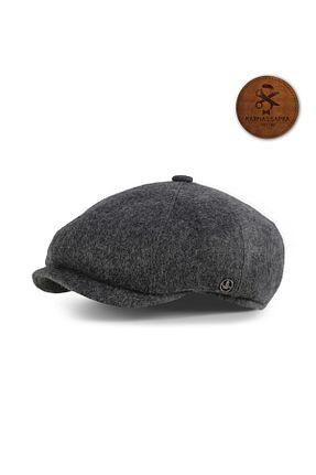 کلاه طوسی مردانه پشمی KARNAS ŞAPKA - کد 884654899