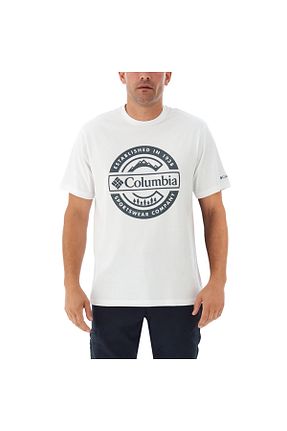 تیشرت اسپرت سفید مردانه رگولار Columbia - کد 863260544