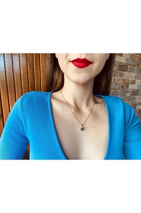 گردنبند استیل ( فولاد ) طلائی زنانه استیل (فولاد) Lekka Design - کد 199710151