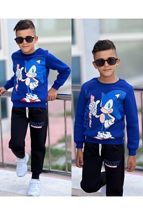 ست گرمکن آبی بچه گانه پنبه ای sinmm - کد 884822183
