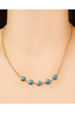 گردنبند استیل ( فولاد ) طلائی زنانه استیل (فولاد) Lekka Design - کد 758990615