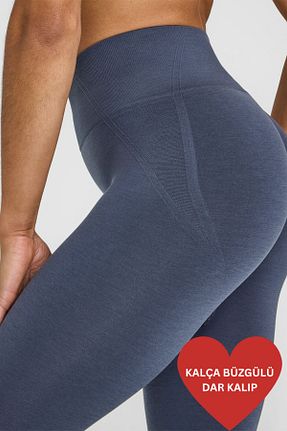 ساق شلواری اسپرت آبی زنانه بافت gymhams - کد 884832345