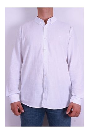 پیراهن سفید مردانه یقه دکمه دار Loft - کد 884699824