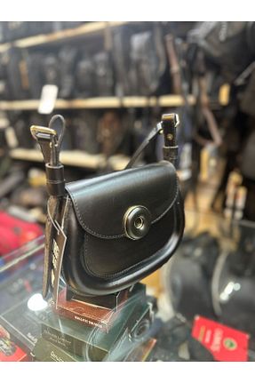 کیف دوشی مشکی زنانه چرم مصنوعی Genel Markalar - کد 884718203