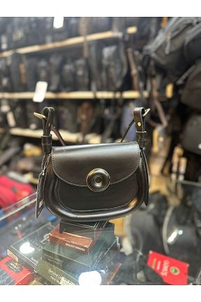 کیف دوشی مشکی زنانه چرم مصنوعی Genel Markalar - کد 884718203