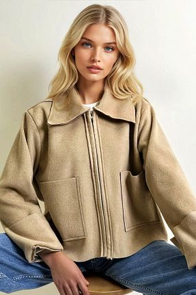 کت قهوه ای زنانه رگولار Trend Alaçatı Stili - کد 878242723