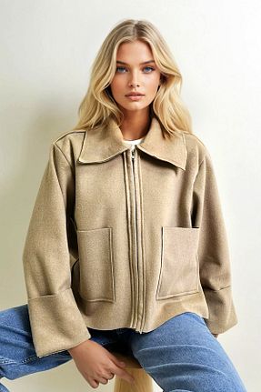 کت قهوه ای زنانه رگولار Trend Alaçatı Stili - کد 878242723