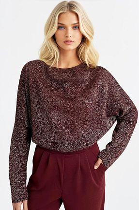 بلوز زرشکی زنانه ساده Trend Alaçatı Stili - کد 883902151