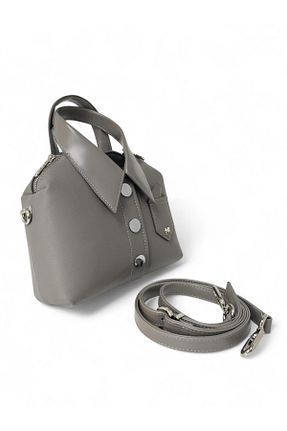 کیف دوشی طوسی زنانه چرم مصنوعی Matmazel - کد 882256131