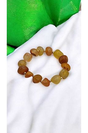 دستبند جواهر رنگی زنانه سنگ طبیعی YEMEN ZIRHI - کد 882273021