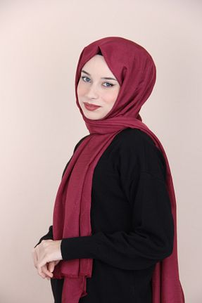 شال بنفش زنانه پنبه ای PİRAMİT - کد 808069732